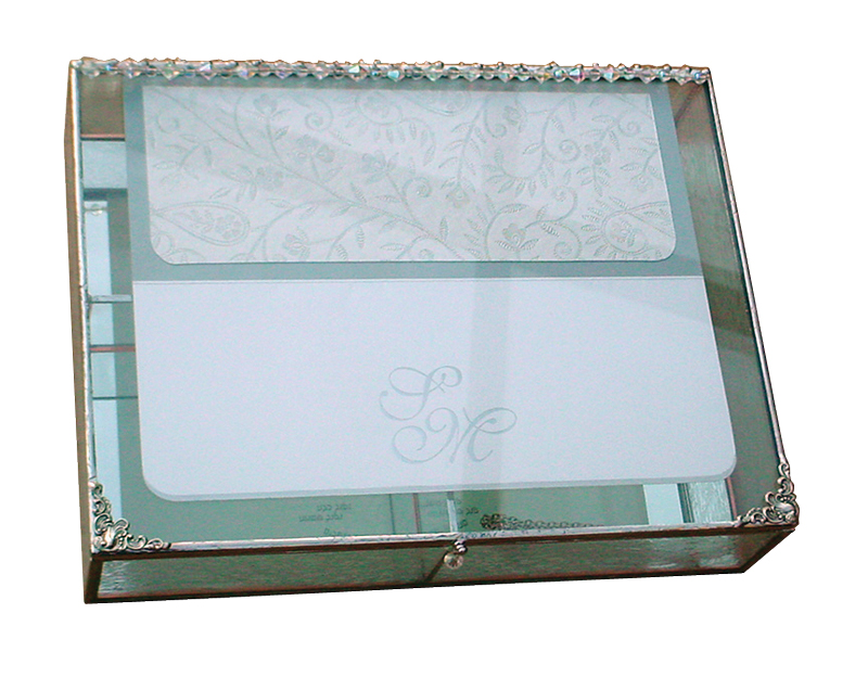Wedding Invitation Memory Box with Contemporary&nbsp;Flair