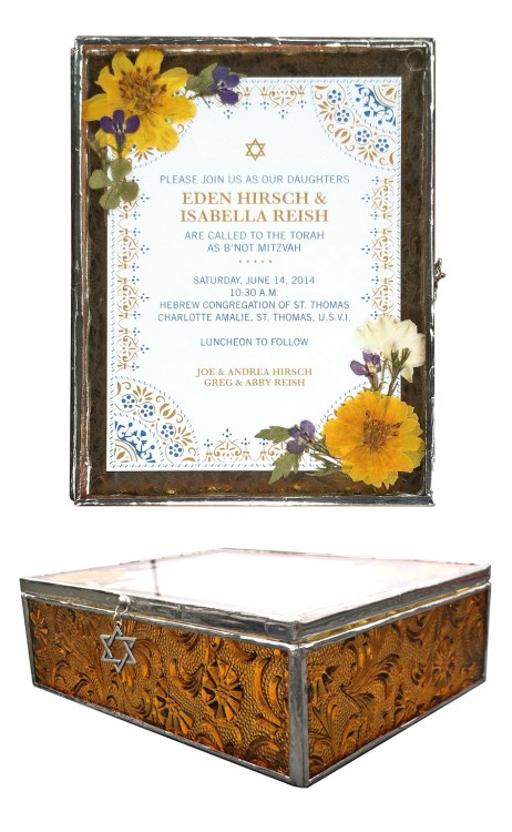 stained glass invitation box