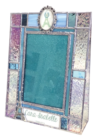 stained glass photo frame by anna harding