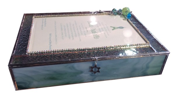 stained glass invitation box