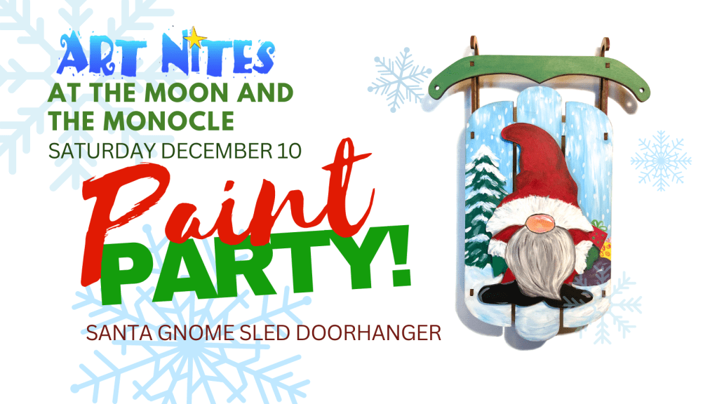 Christmas Ceramic and Wooden Sled Paint&nbsp;Parties